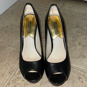 Michael Kors peep toes heels